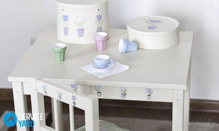 Как покрасить деревянный стол?