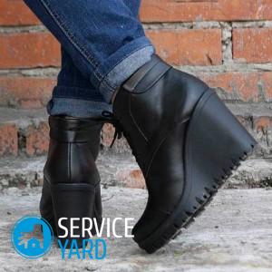 Как постирать зимние ботинки внутри?