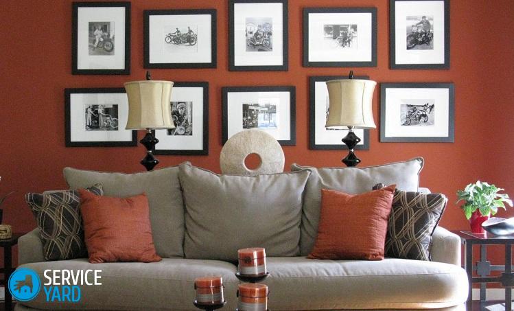 Как повесить фоторамки на стену?