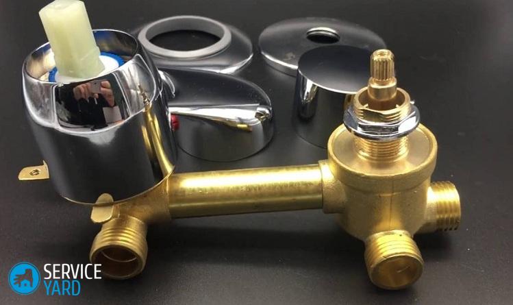 Как разобрать смеситель в душевой кабине?