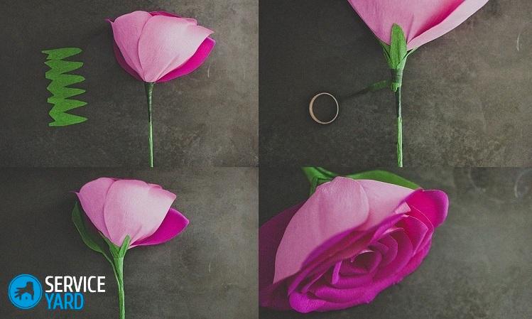 Как сделать цветы из гофрированной бумаги?