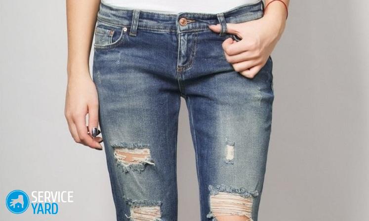 Как сделать джинсы потертыми в домашних условиях?