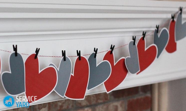Как сделать гирлянду из сердечек из бумаги?