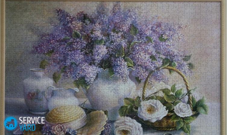 Как сделать картину из пазлов в рамку?