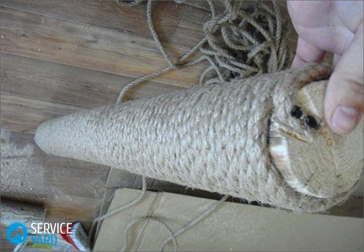 Как сделать когтеточку для кота?