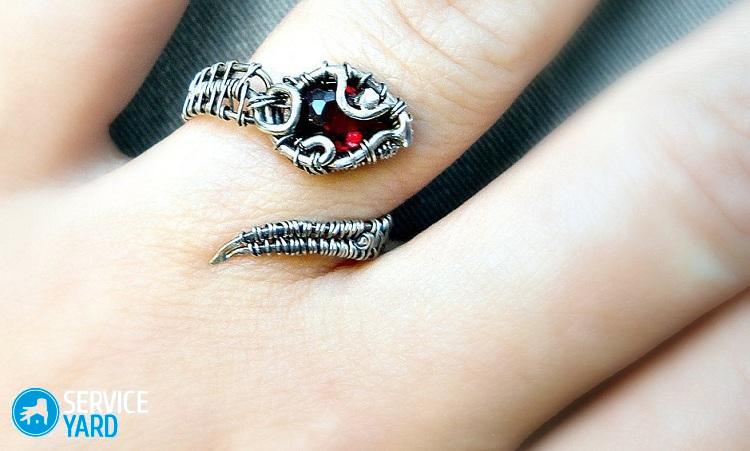 Как сделать кольцо из проволоки?