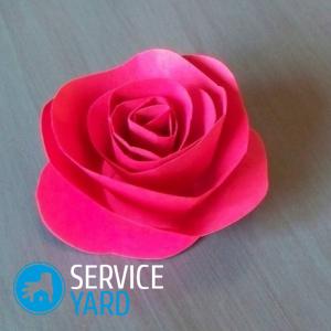 Как сделать розу из бумаги?