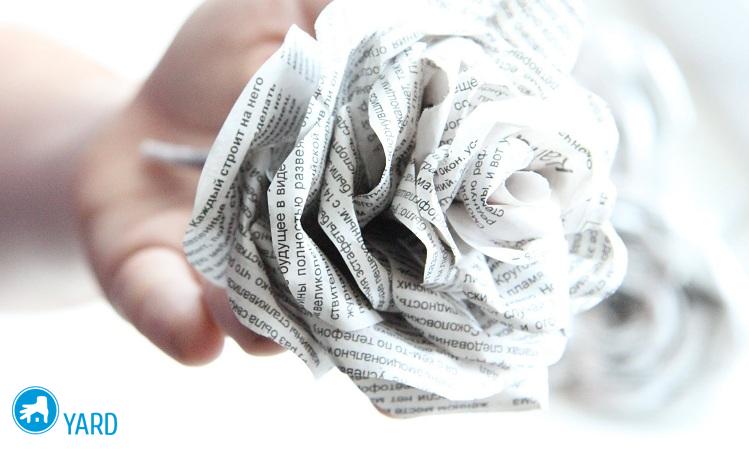 Как сделать розу из бумаги?