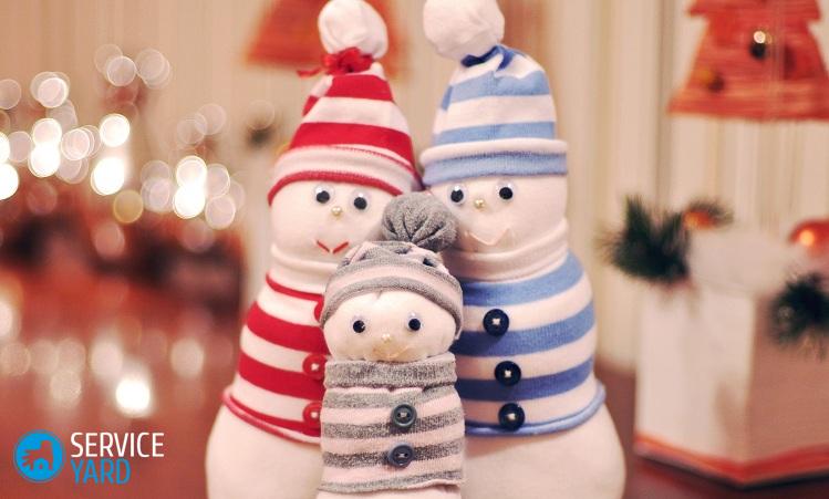 Как сделать снеговика из носка?