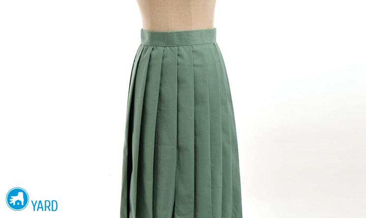 Как сделать стрелки на плиссированной юбке?