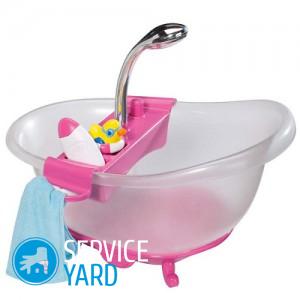 Как сделать ванну для кукол?