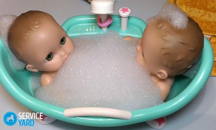 Как сделать ванну для кукол?