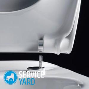 Как снять крышку унитаза?