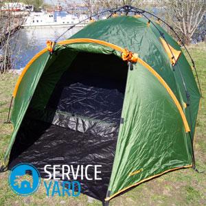 Как собрать палатку восьмеркой ? видео