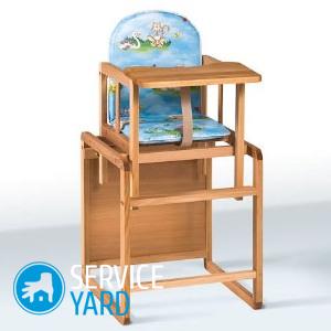 Как собрать стульчик для кормления?