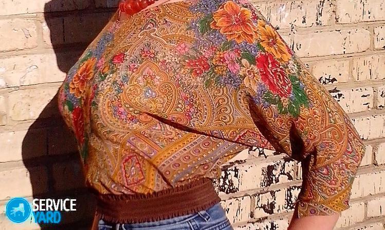 Как сшить блузку из платков?