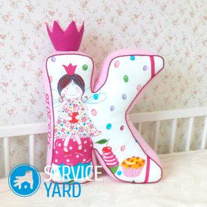 Как сшить буквы-подушки своими руками — пошагово, выкройки