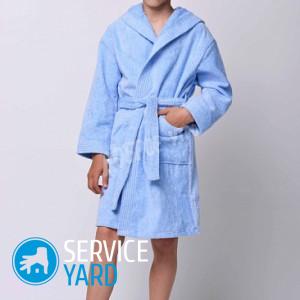 Как сшить детский халат из полотенца?