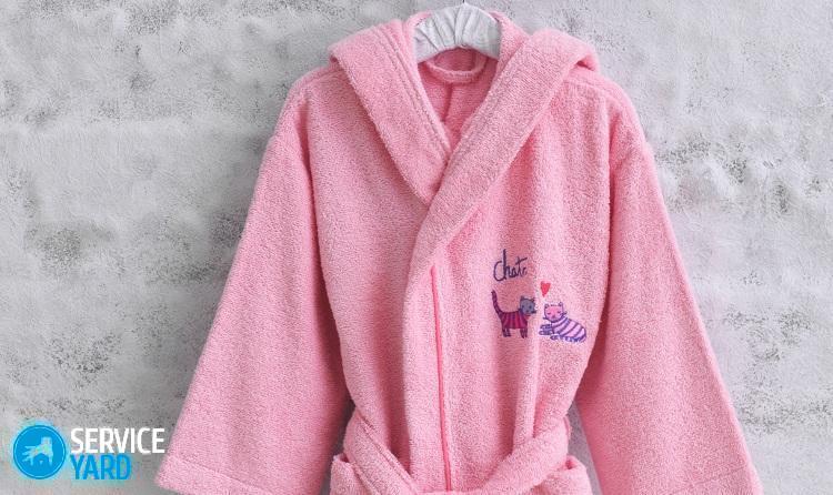 Как сшить детский халат из полотенца?
