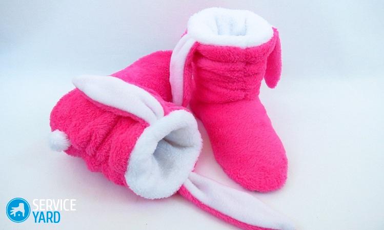 Как сшить домашние тапочки-сапожки своими руками — выкройки с размерами