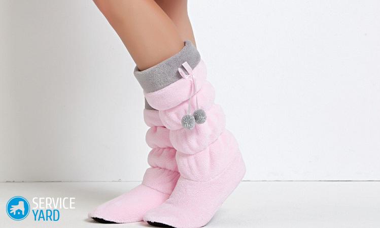 Как сшить домашние тапочки-сапожки своими руками — выкройки с размерами