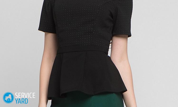 Как сшить кофту с баской?