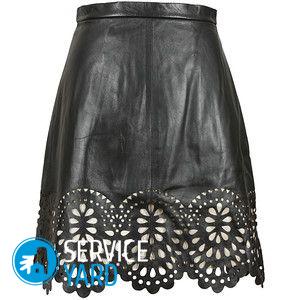 Как сшить кожаную юбку?