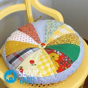 Как сшить круглую подушку?