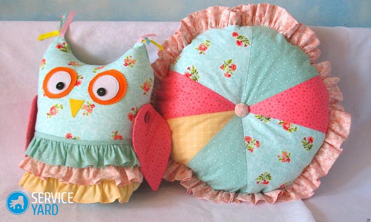 Как сшить круглую подушку?