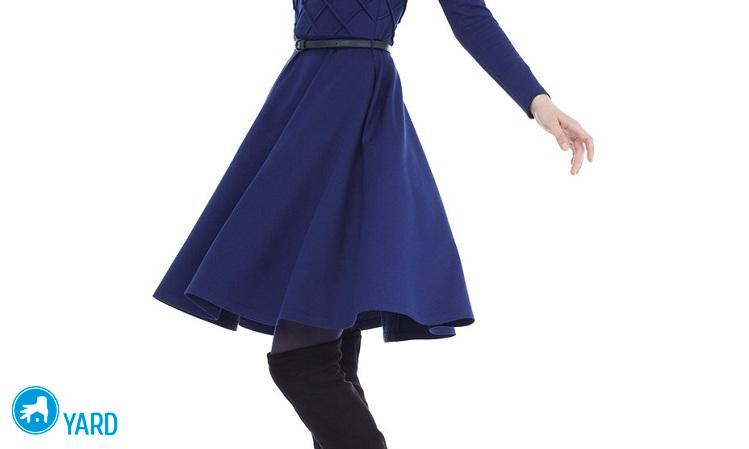 Как сшить платье с юбкой-солнце?