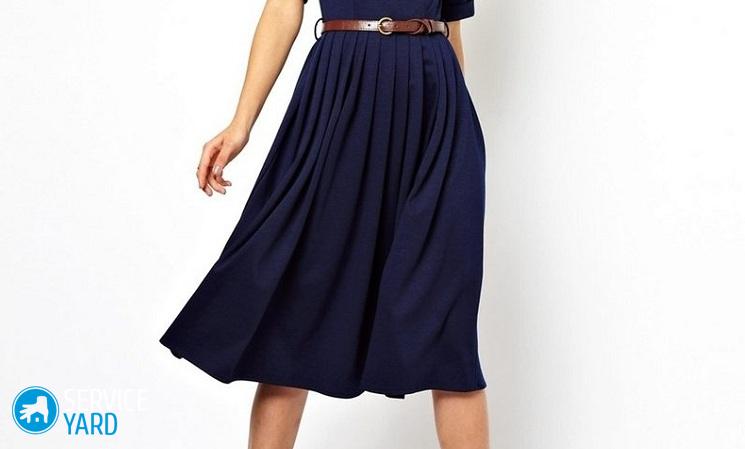 Как сшить платье с юбкой-солнце?