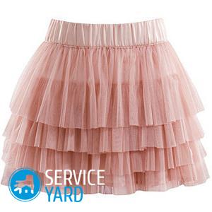 Как сшить подъюбник из фатина для юбки-солнце?