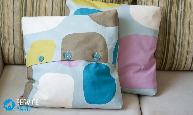 Как сшить подушку из поролона?