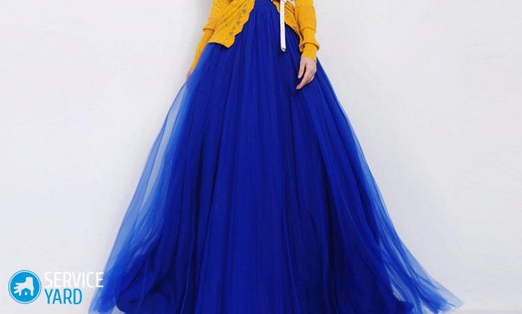 Как сшить шифоновую юбку?