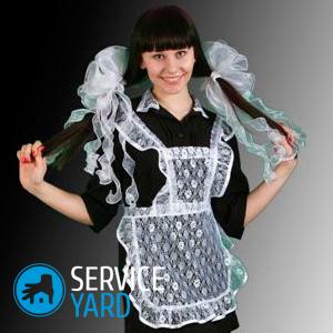 Как сшить школьный фартук?