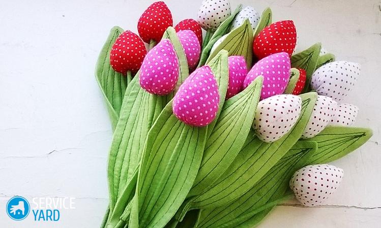 Как сшить тюльпаны из ткани своими руками?