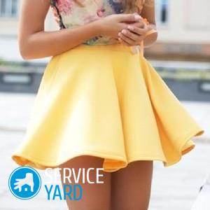 Как сшить юбку-полусолнце?