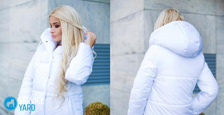 Как стирать белый пуховик?