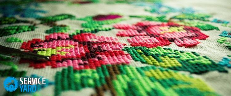 Как стирать вышивку крестиком?