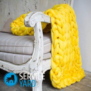 Как связать плед крупной вязки своими руками?