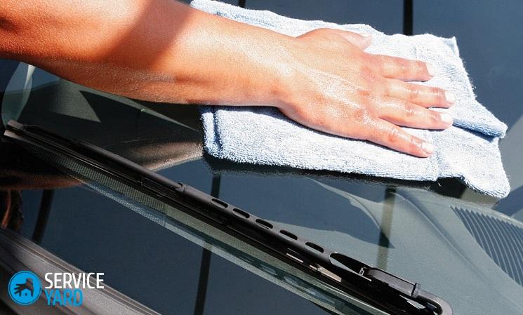 Как убрать царапины с лобового стекла?