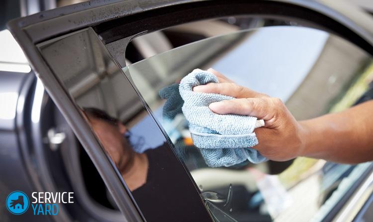 Как убрать клей от тонировки со стекла?