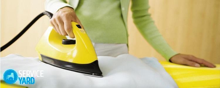 Как убрать пятно от утюга