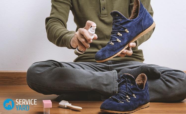 Как убрать с замши жирное пятно