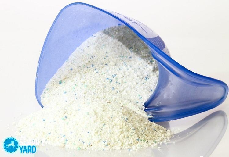 Как удалить пятна от порошка