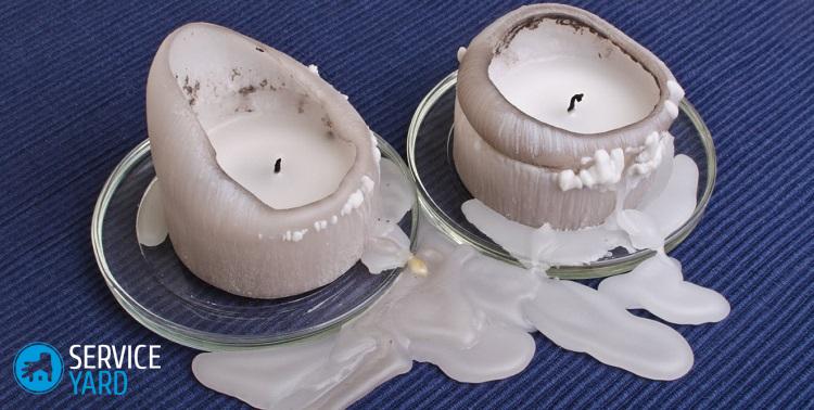 Как удалить пятно от воска свечи с одежды?