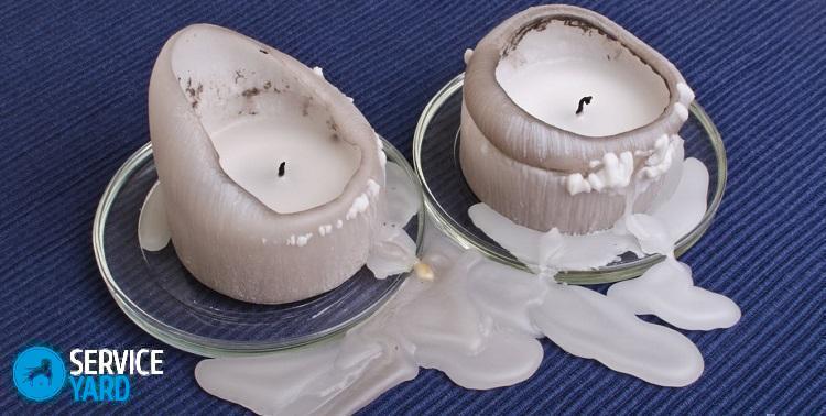 Как удалить воск со скатерти?