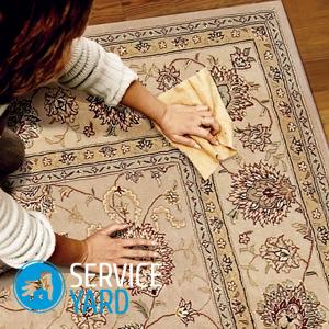 Как удалить зеленку с ковра?