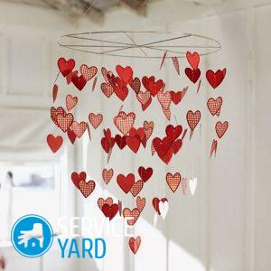 Как украсить комнату к 14 февраля своими руками?