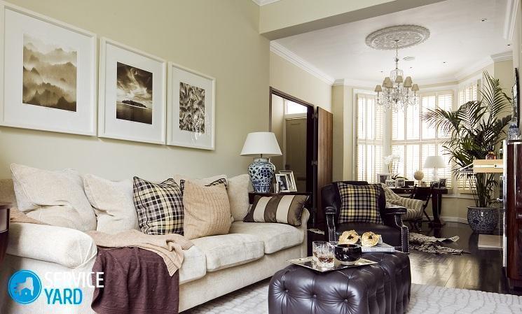 Как украсить стену над диваном в зале?